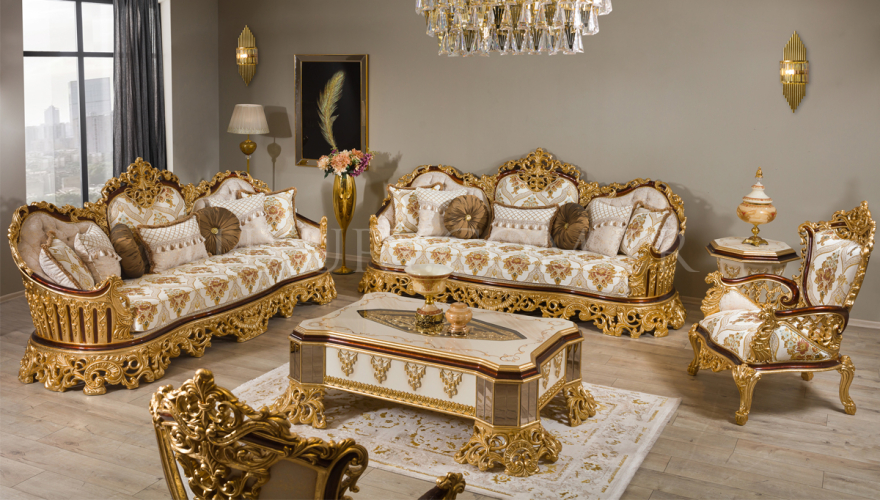 Hürrem Oymalı Klasik Koltuk Takımı - 1095