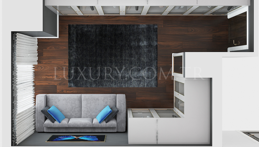 مشروع تأثيث شقة بيوكيالي إسطنبول - 12