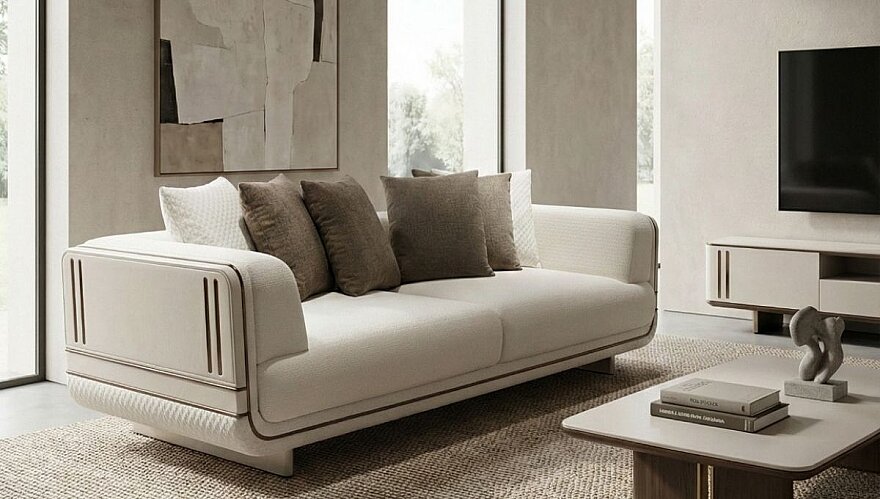 Icon Dokulu Kumaş Modern Koltuk Takımı - 3