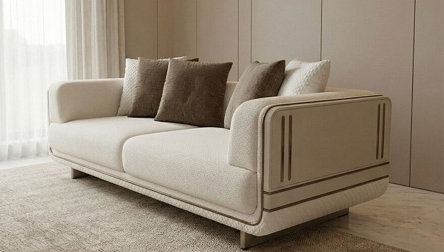 Icon Dokulu Kumaş Modern Koltuk Takımı - 6