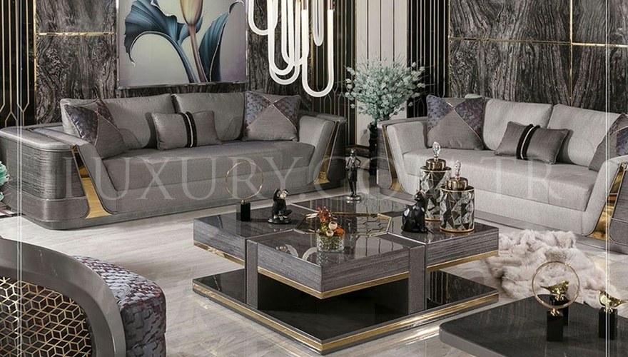 İkonas Metal Sofa Set - 18