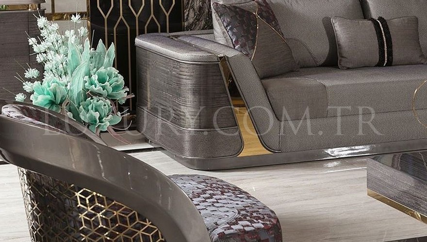 İkonas Metal Sofa Set - 17