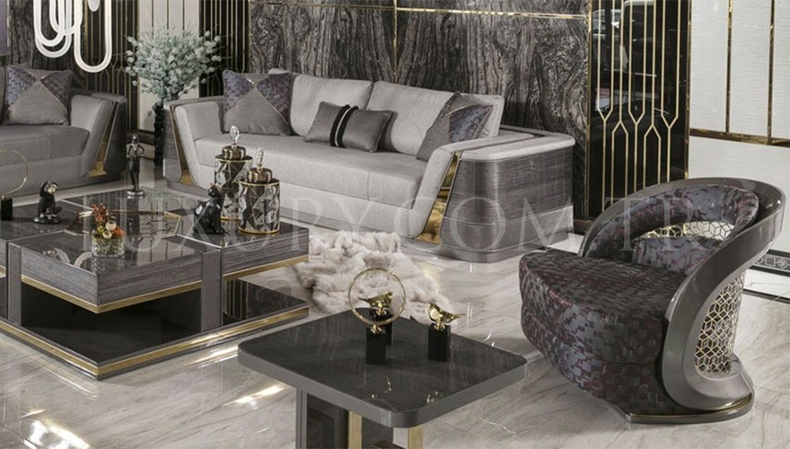 İkonas Metal Sofa Set - 12