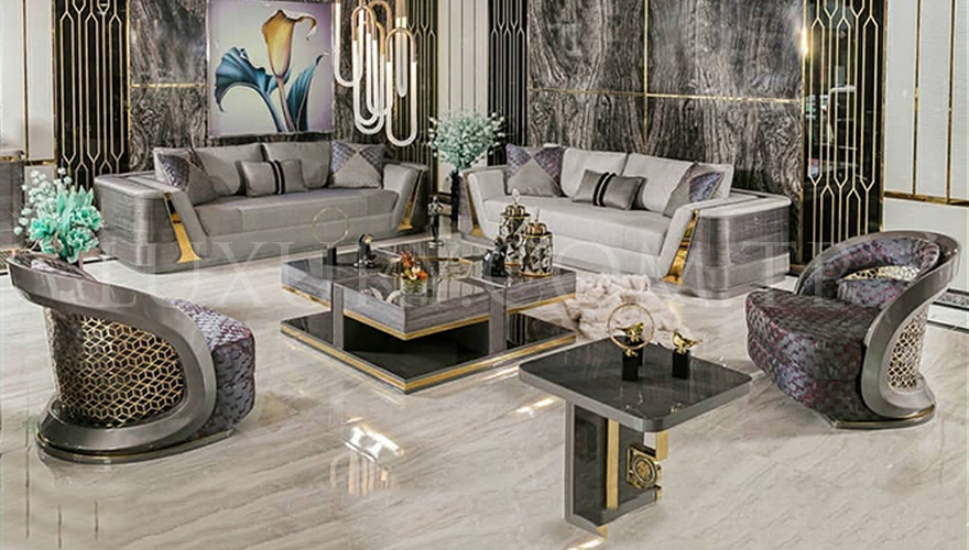 İkonas Metal Sofa Set - 8