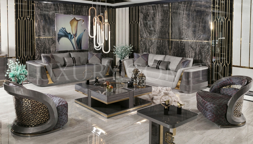 İkonas Metal Sofa Set - 1