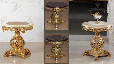 İmpara Bronz Sehpa - 1050