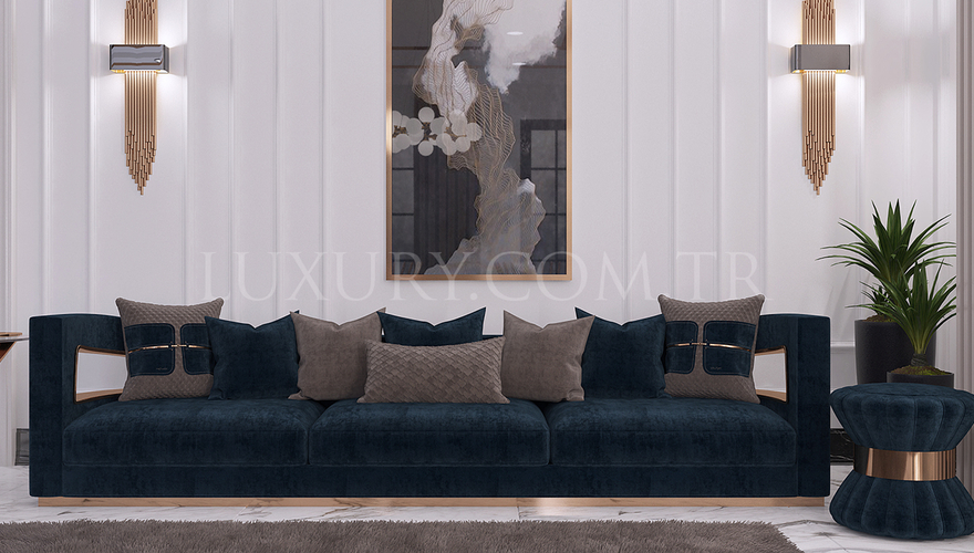 İnfinity Metal Sofa Set - 3