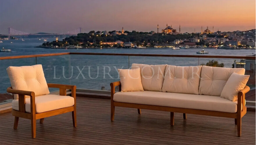 İstanbul Ahşap Bahçe Koltuk Takımı - 2