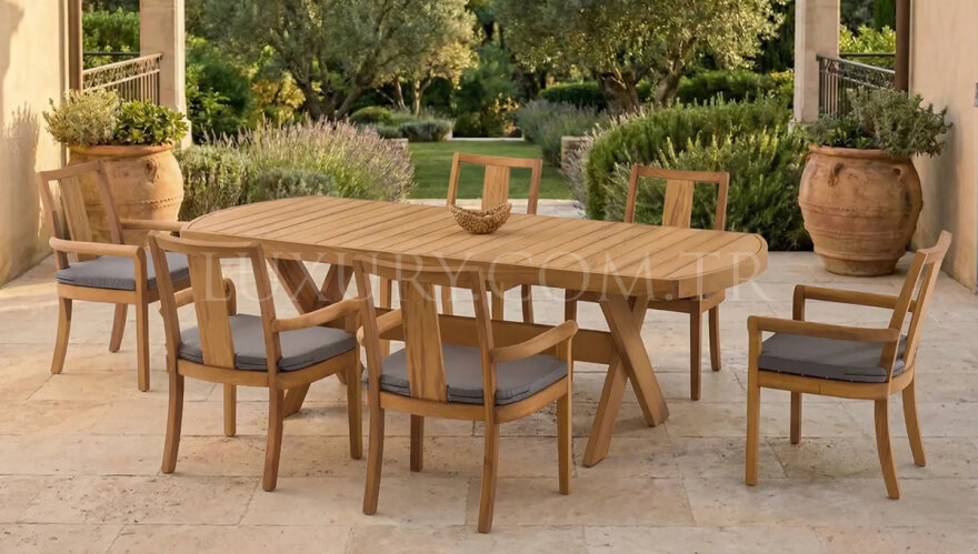 İstanbul Bahçe Yemek Masası Takımı - 1