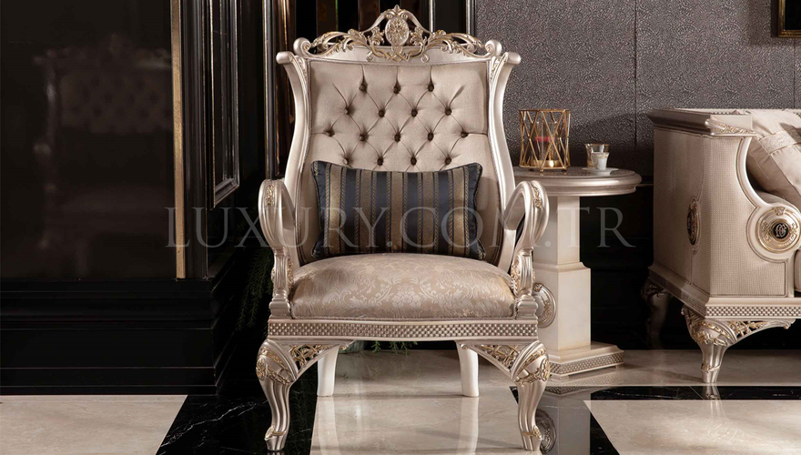 Kapadokya Krem Classic Living Room - 6