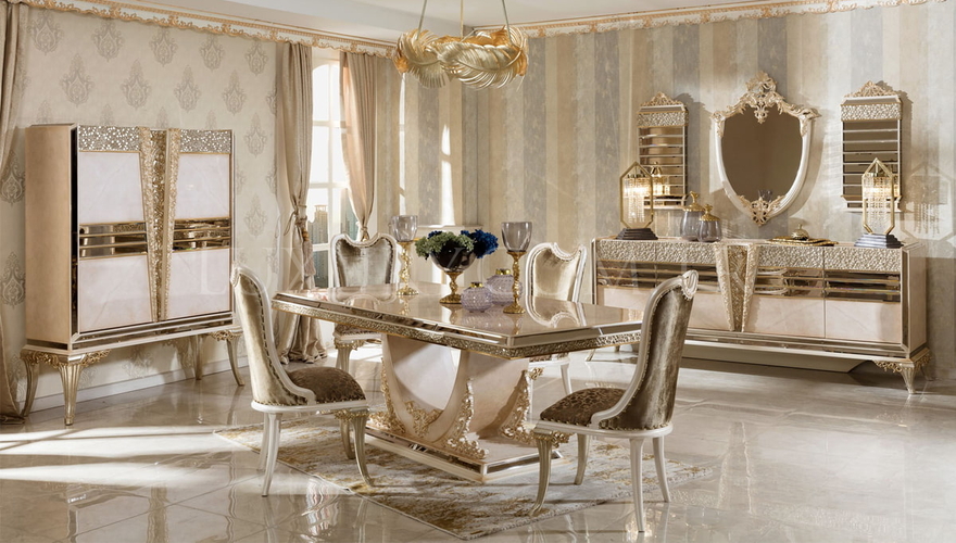 Karelya Modern Bronze Dining Room - 1