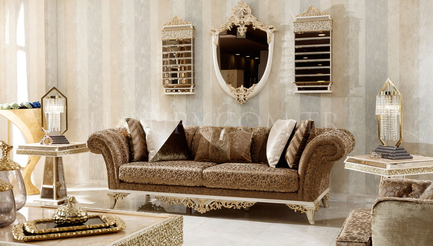 Karelya Modern Bronze Living Room - 6