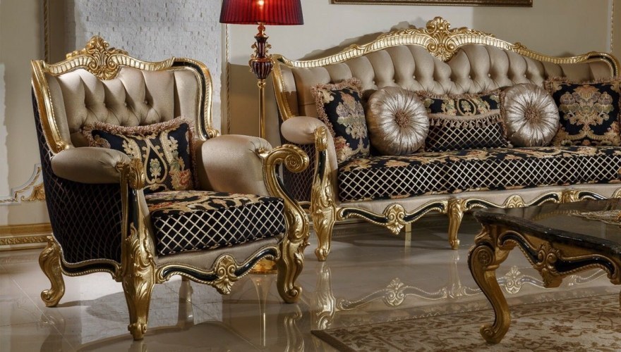 Kayıhan Black Classic Living Room - 2