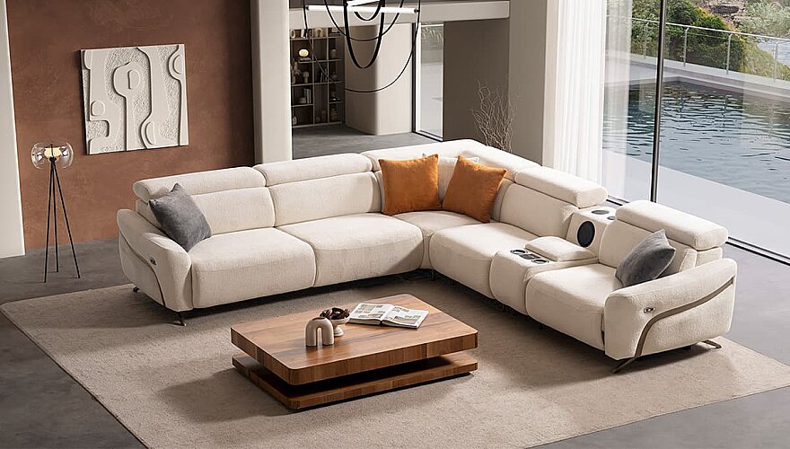 Kervano Modern Köşe Koltuk Takımı - 3