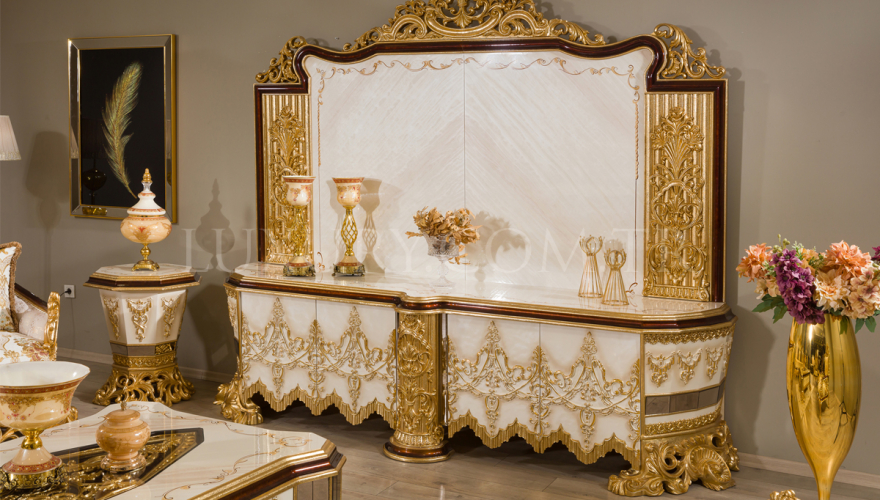 Klasik Hürrem Oymalı TV Ünitesi - 1095