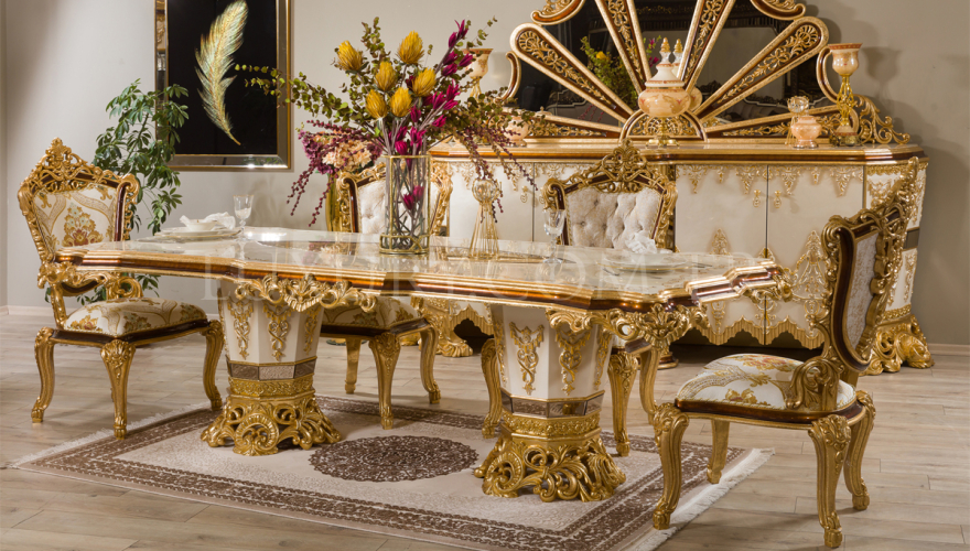 Klasik Hürrem Oymalı Yemek Odası - 2