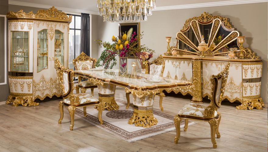 Klasik Hürrem Oymalı Yemek Odası - 1