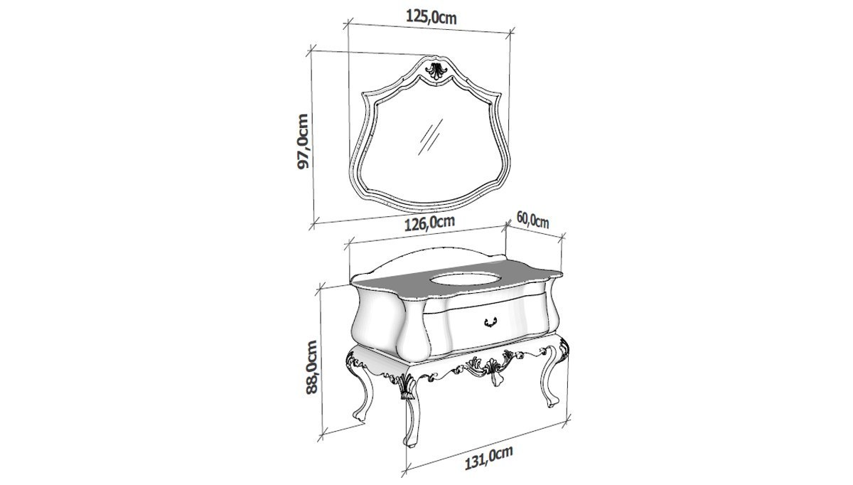 Kortena Classic Bathroom Set - 3