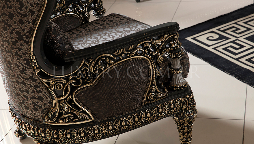 Kraft Siyah Klasik Koltuk Takımı - 13