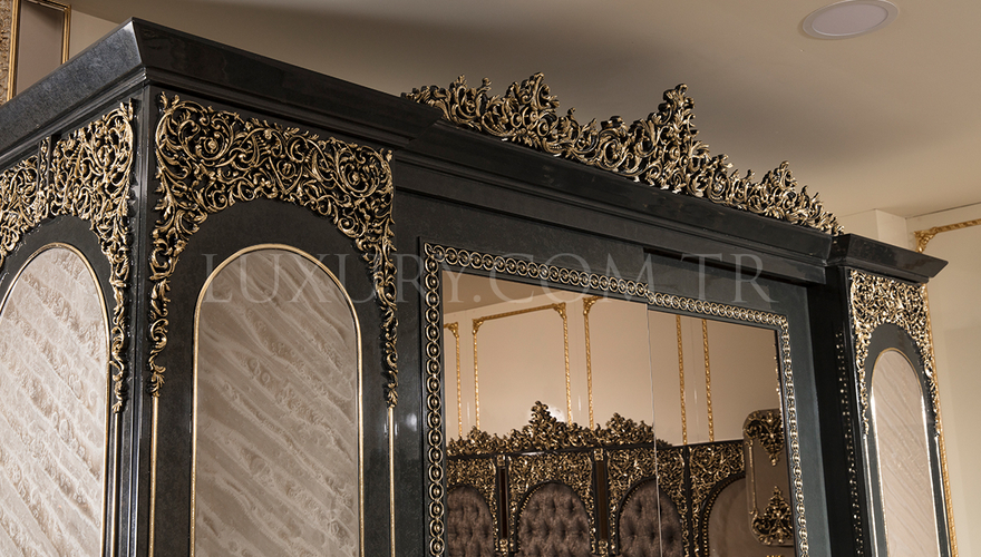 Kraft Siyah Klasik Yatak Odası - 4