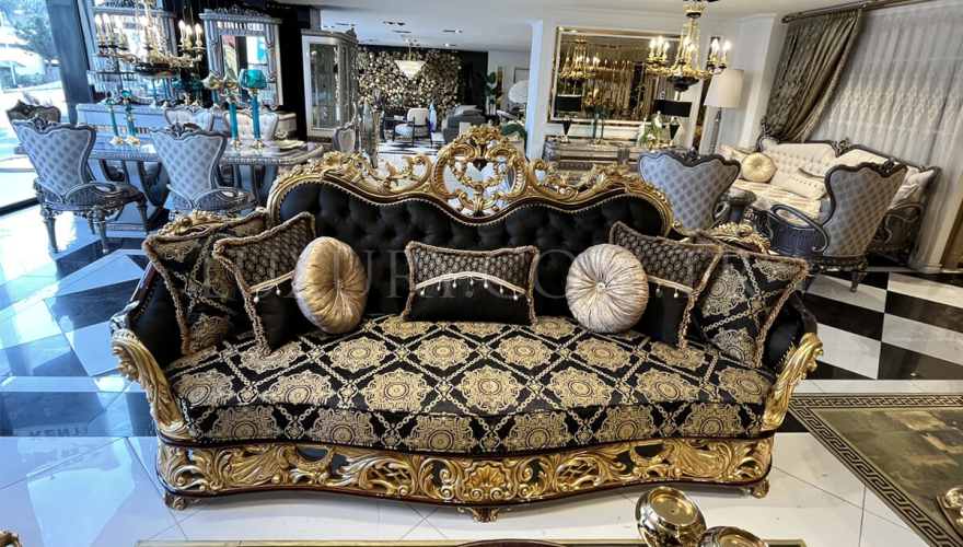 Kral Klasik Siyah Koltuk Takımı - 2