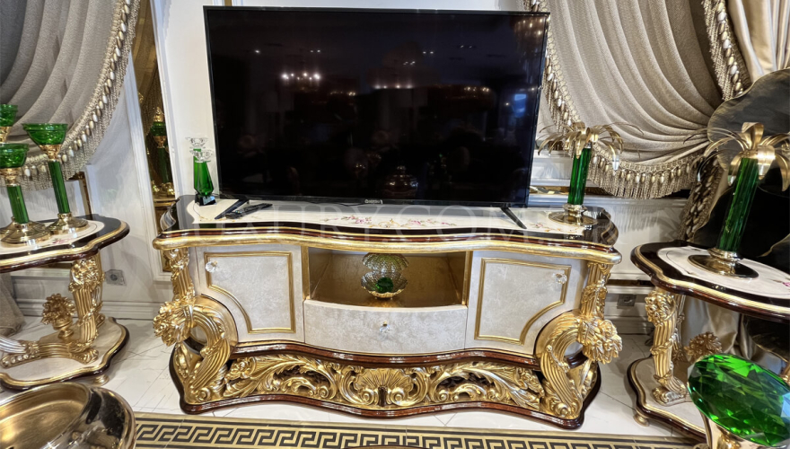 Королевский Классический Чёрный Комплект Мягкой Мебели - 3