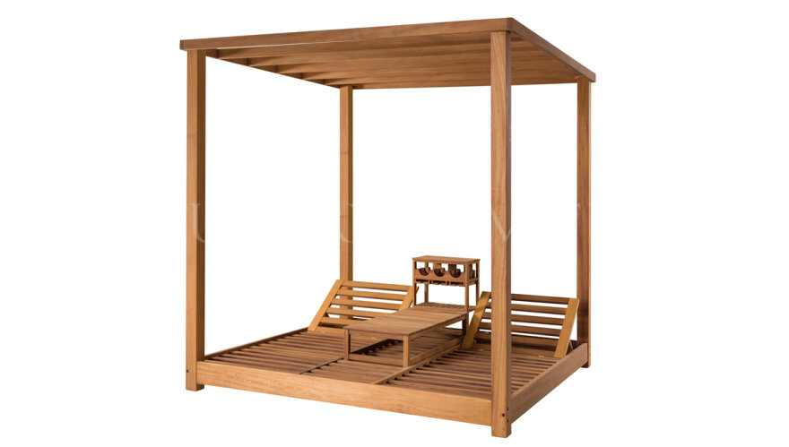 Kuşadası Ahşap Bahçe Gazebo Daybed - 2