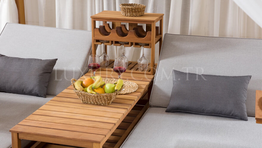 Kuşadası Ahşap Bahçe Gazebo Daybed - 4