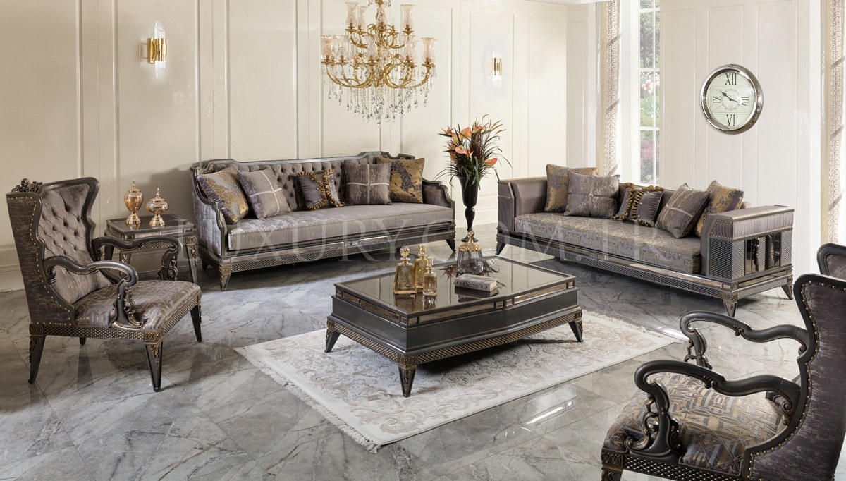 Lavena Art Deco Sofa Set - 1