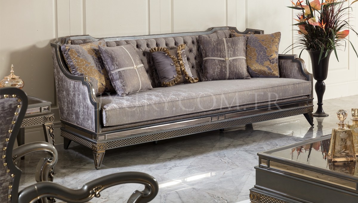 Lavena Art Deco Sofa Set - 3