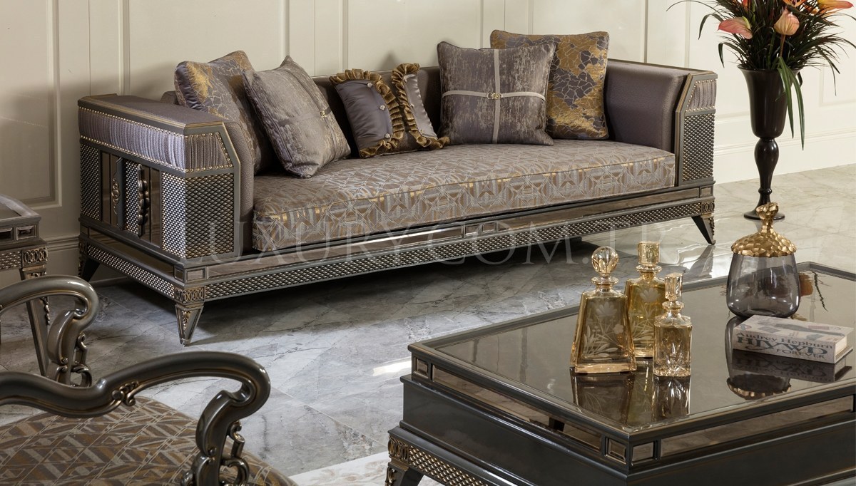 Lavena Art Deco Sofa Set - 8