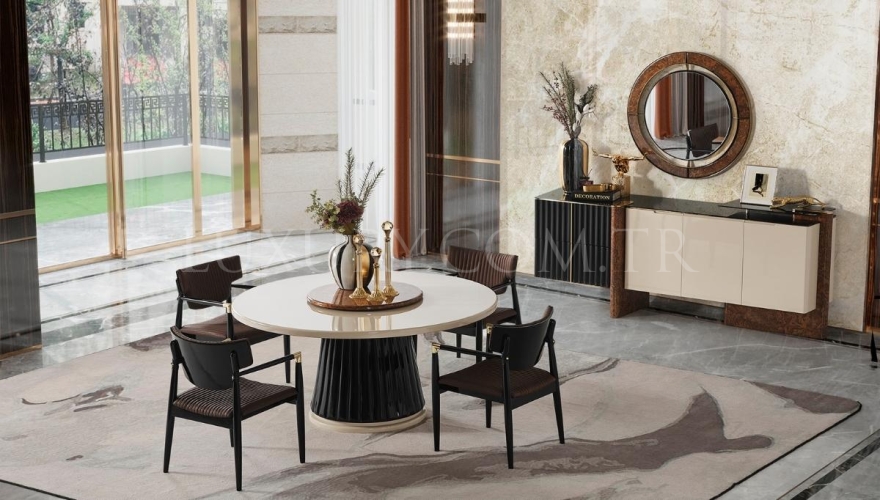 Lilia Modern Yuvarlak Masa Yemek Odası - 2