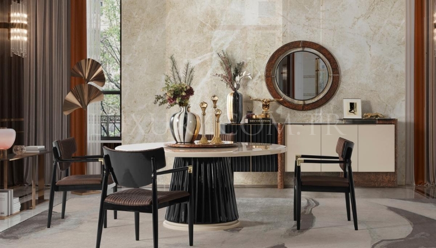 Lilia Modern Yuvarlak Masa Yemek Odası - 5