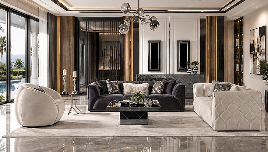 Linora Desenli Koltuk Takımı - 1