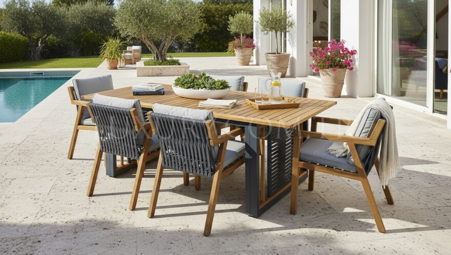 Liva Alüminyum Bahçe Masa Takımı - 3