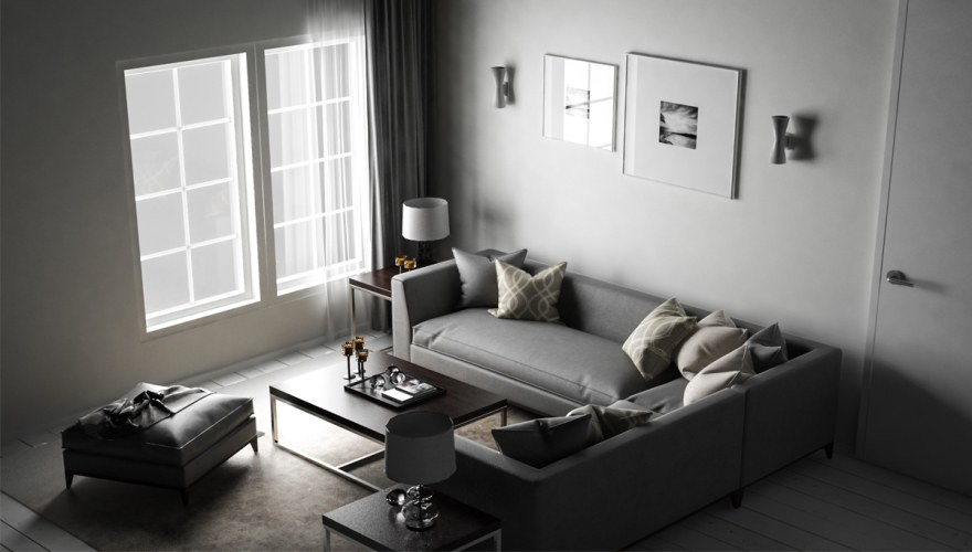 Lodge Living Room Decoration - 