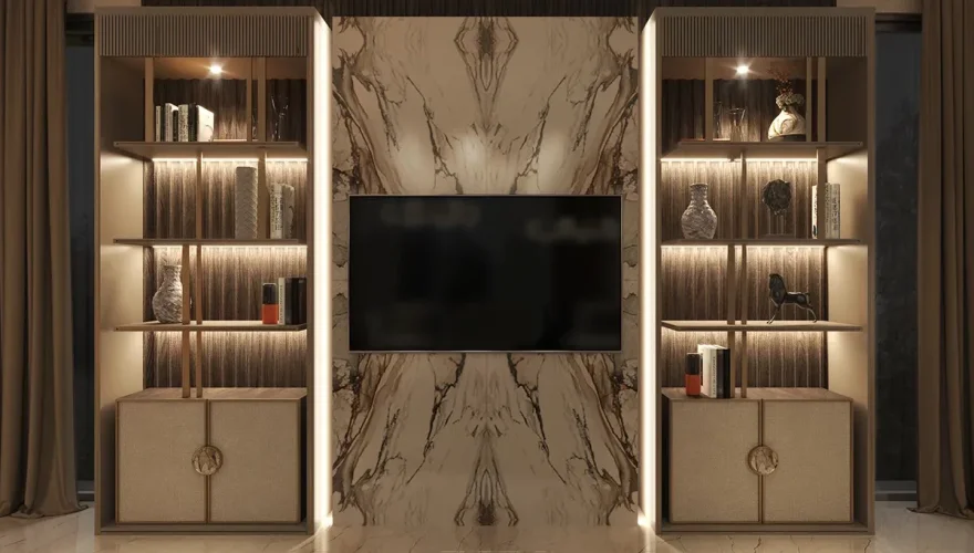 Loft Wooden TV Unit - 2