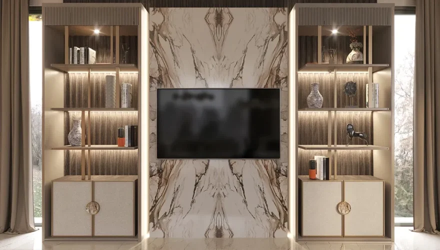 Loft Wooden TV Unit - 3