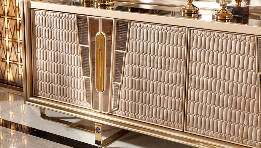 Loftusa Metal Table à Manger Marron - 10