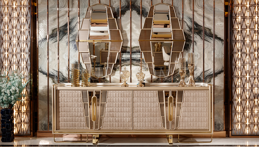 Loftusa Metal Table à Manger Marron - 2