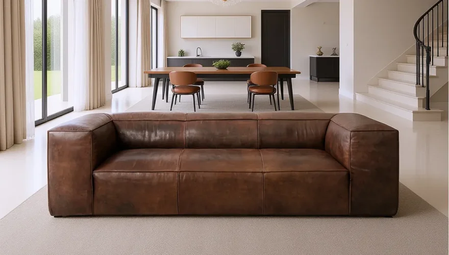 London Modern Deri Chester Koltuk - 1