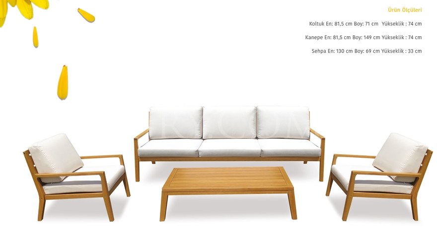 Louie Garden Sofa Set - 1064