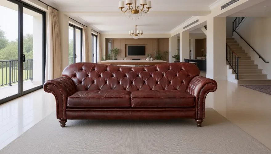 Lovel Deri Chester Koltuk - 1