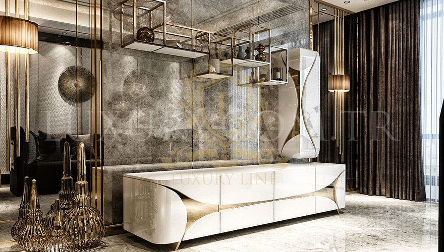 Luitton Luxury TV Unit - 12