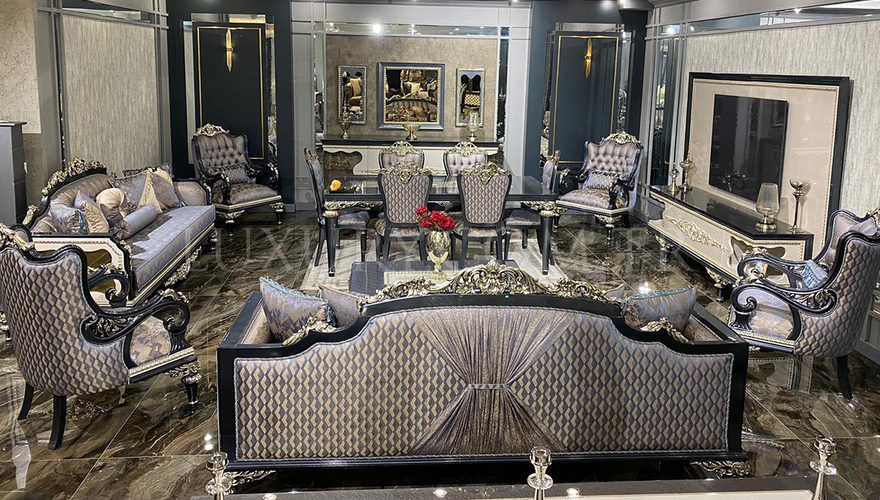 Lüks Akranes Ensemble de canapé classique - 10