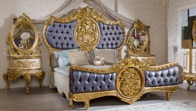 Lüks Alasya Klasik Yatak Odası - Thumbnail
