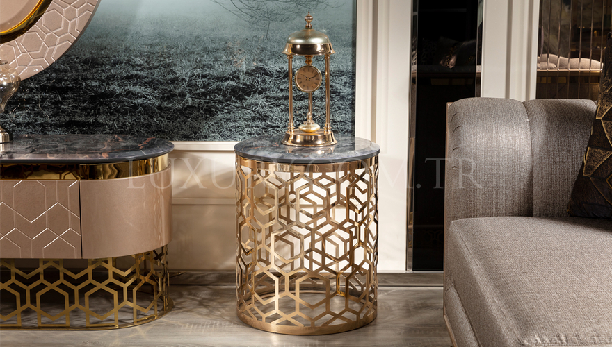 Lüks Almada Metal Koltuk Takımı - 7