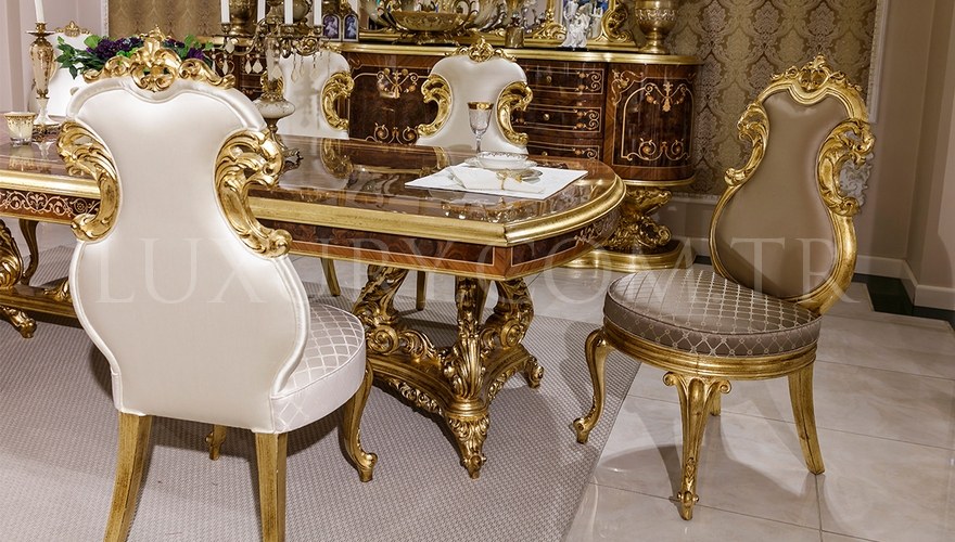 Lüks Harezm Klasik Yemek Odası - 5