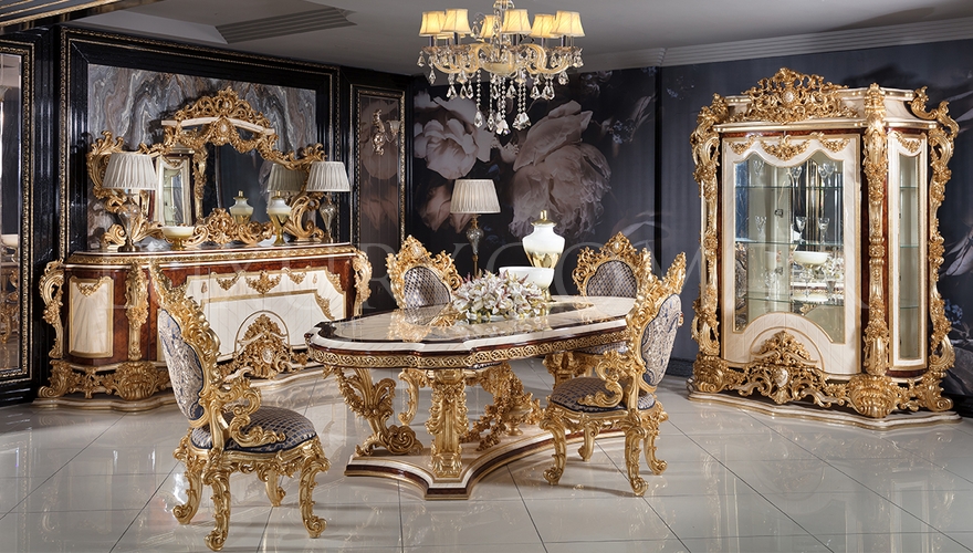 Lüks Aspendos Klasik Yemek Odası - 1062