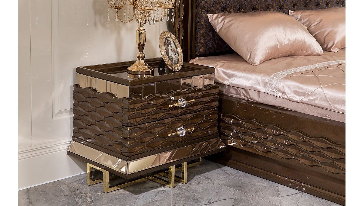 Lüks Astora Metal Yatak Odası Luxury Mobilya
